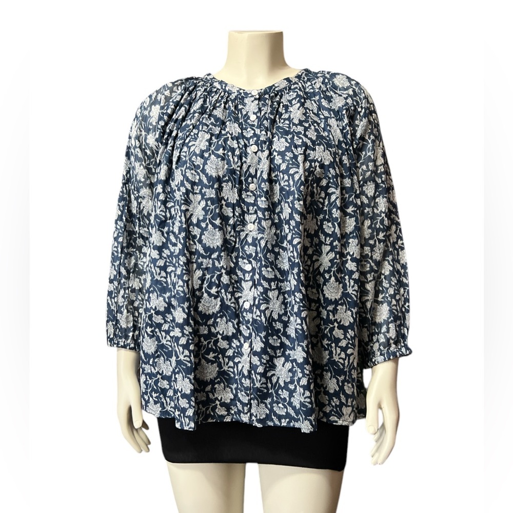 NWT Talisman Size S/M Moon River Round Neck Raglan Long Sleeve Aquarius …